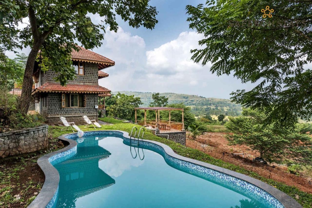 Saffronstays Niramay, Torna-Rajgad - Rustic Pool Villa With A Gazebo And Great Forest Views Marg Asni Esterno foto